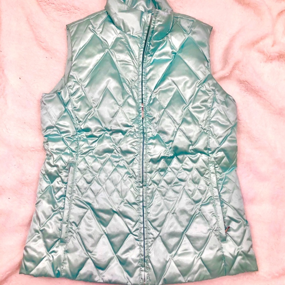 Lands End Satin Goosedown Vest S